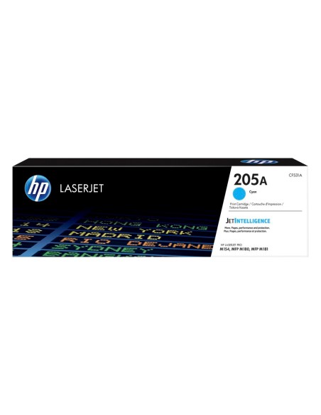 Toner hp 205a laserjet m154a / 154nw / mfp m180n / 181fw cian 900 paginas