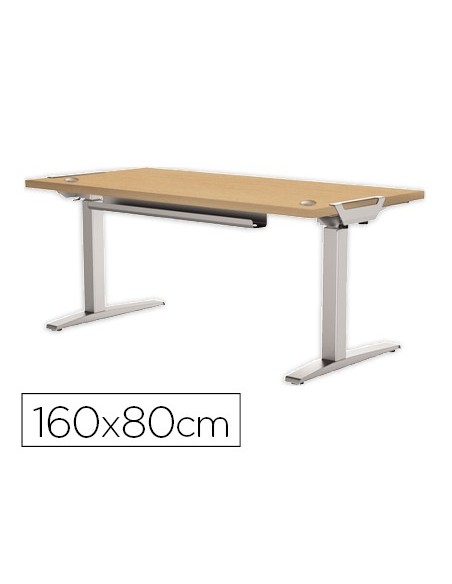Mesa de oficina levado base metal acero pintado...