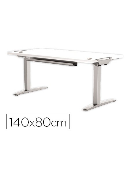 Mesa de oficina levado base metal acero pintado...