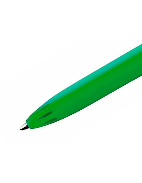 Boligrafo milan p1 retractil 1 mm touch verde