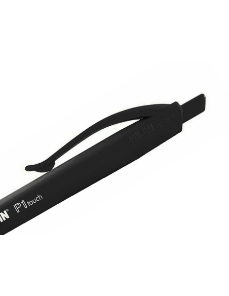 Boligrafo milan p1 retractil 1 mm touch negro