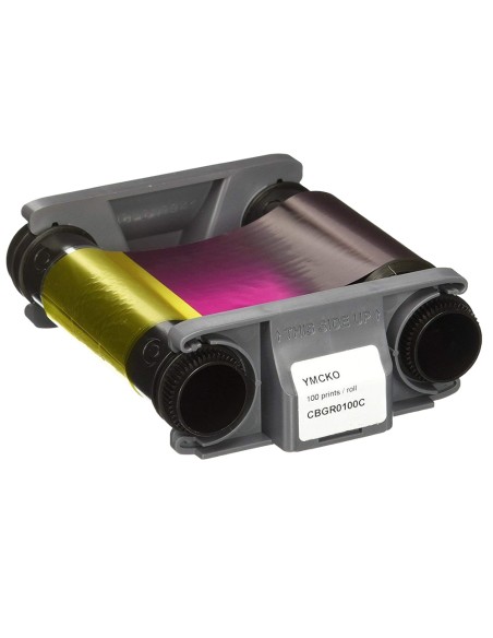 Cinta para impresora de tarjeta badgy color para 100 impresiones