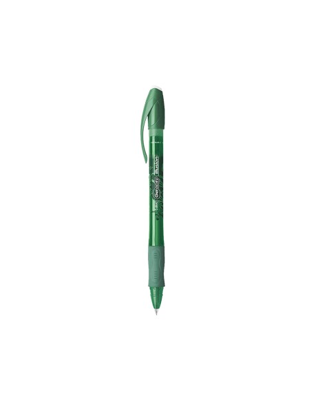 Boligrafo bic gelocity illusion borrable verde punta de 0,7 mm