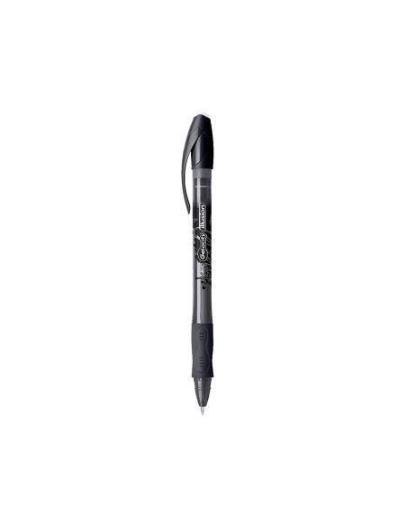 Boligrafo bic gelocity illusion borrable negro punta de 0,7 mm