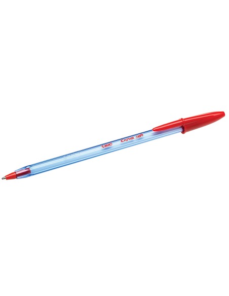 Boligrafo bic cristal soft rojo punta de 1,2 mm