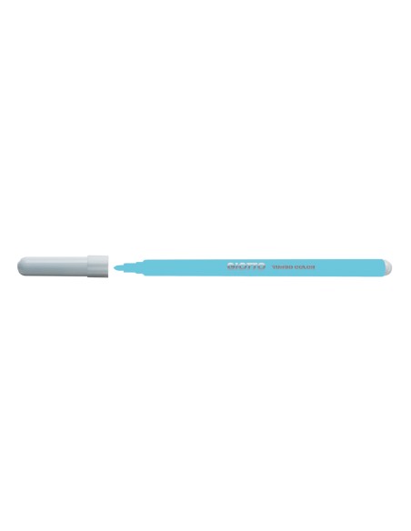 Rotulador giotto turbo color lavable con punta bloqueada unicolor azul claro