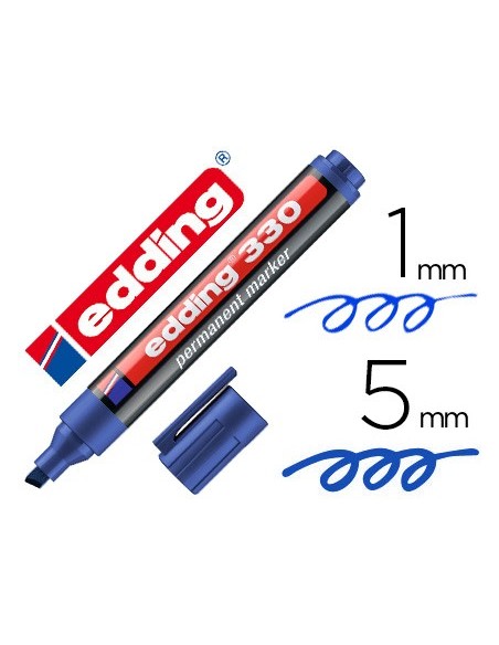 Rotulador edding marcador permanente 330 azul...