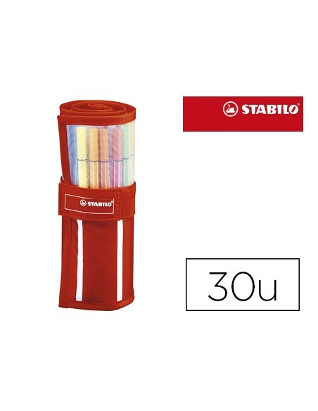 Rotulador stabilo punta de fibra pen 68 estuche...