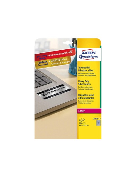 Etiqueta adhesiva resistente avery poliester...