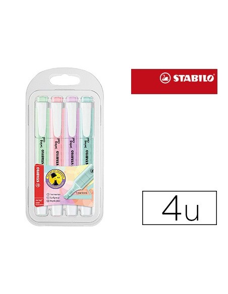 Rotulador stabilo fluorescente swing cool color...
