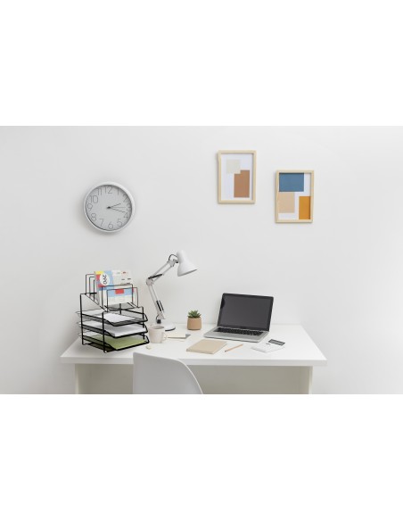 Bandeja clasificadora sobres q-connect kf17296 metalica rejilla negra 3 bandejas 300x350x420 mm