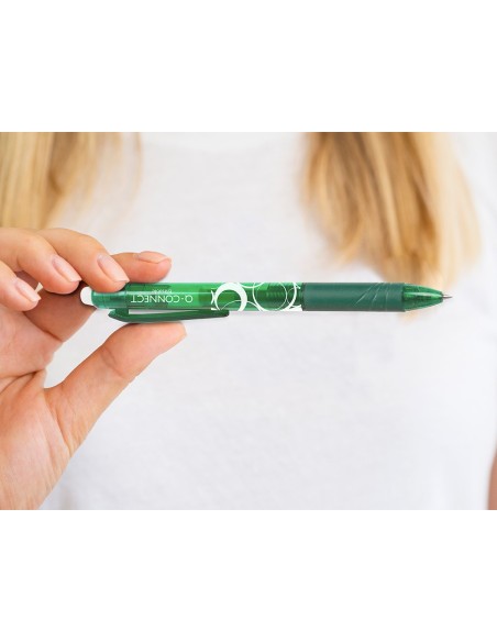 Boligrafo q-connect retractil borrable 0,7 mm...
