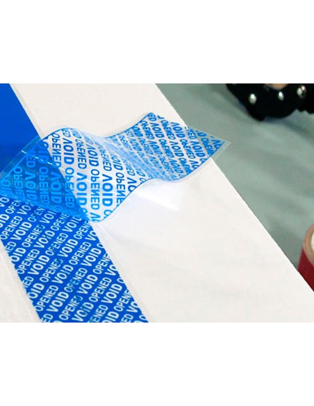 Cinta seguridad q-connect precinto postal azul 35 mt x 33 mm