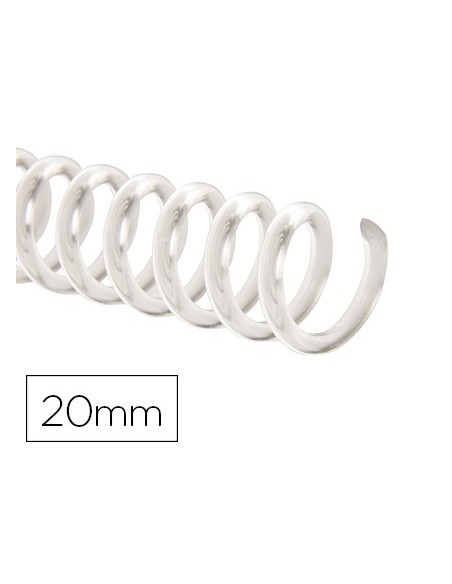 Espiral plastico q-connect transparente 32 5:1...