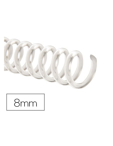 Espiral plastico q-connect transparente 32 5:1...
