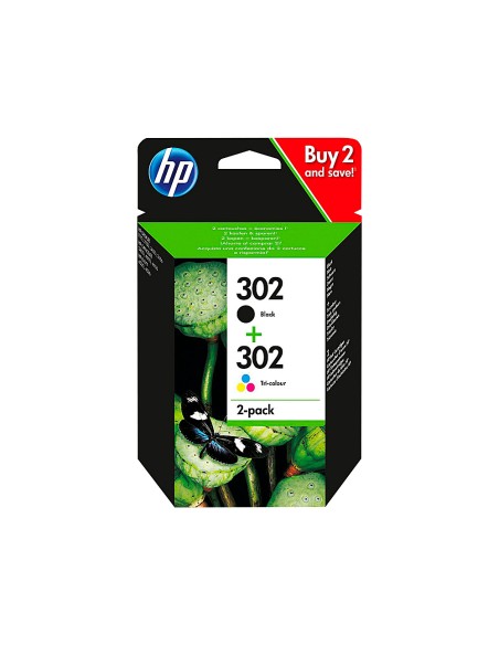 Ink-jet hp 302 deskjet 11xx / 21xx / 36xx envy 45xx / officejet 38xx / 46xx / 52xx pack multicolor negro