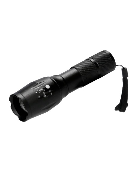 Linterna q-connect telescopica aluminio 5w modo...
