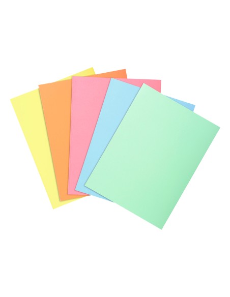 Subcarpeta cartulina exacompta din a4 paquete de 100 unidades colores pastel surtidos 60 g/m2