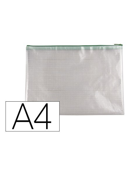 Bolsa multiusos q-connect malla din a4 apertura...
