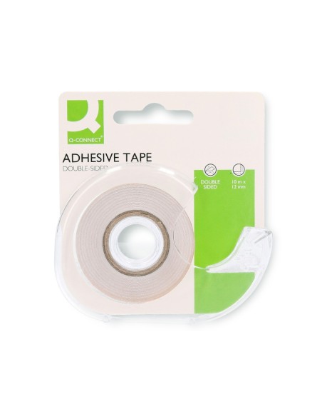 Cinta adhesiva q-connect doble cara 10 mt x 12...