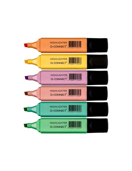 Rotulador q-connect fluorescente pastel punta...