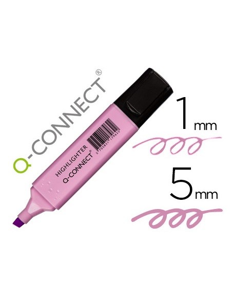 Rotulador q-connect fluorescente pastel violeta...