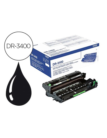 Tambor brother dr-3400 para hl-l6250dn hl-l6300dw hl-l6400dw dcp-l6600dw mfc-l6800dw mfc-l6900dw