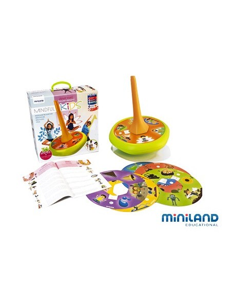 Juego didactico miniland mindfulnes con peonza...