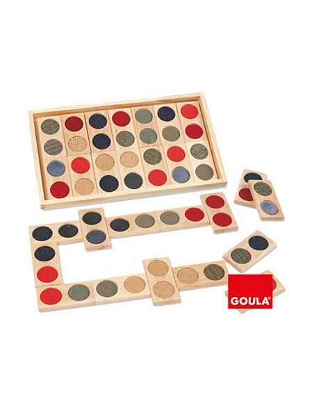 Juego goula didactico domino tactil