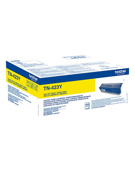Toner brother tn-423 para dcp-l8410 cdn/8410 cdw / hl-l8260 cdw/mfc-l8360 cdw / 8690 cdw/8900 cdw amarillo