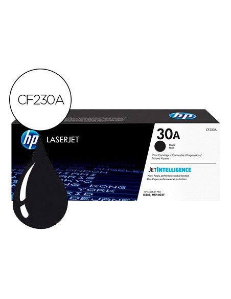 Toner hp 30a laserjet pro m203 / mfp m227 negro 1600 paginas