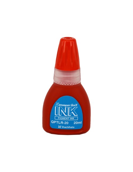 Tinta x'stamper quix para sellos roja bote de 20 ml