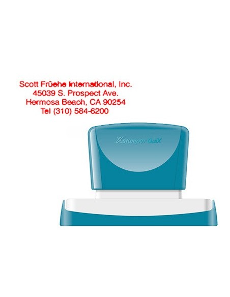 Sello x'stamper quix personalizable color rojo...