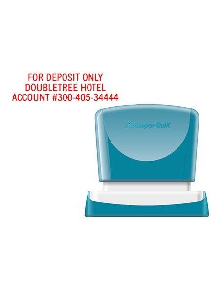 Sello x'stamper quix personalizable color rojo...