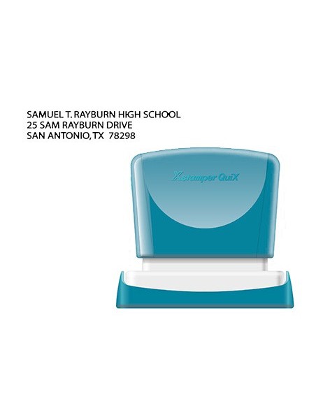 Sello x'stamper quix personalizable color negro...