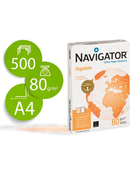 Papel fotocopiadora navigator din a4 80 gramos...