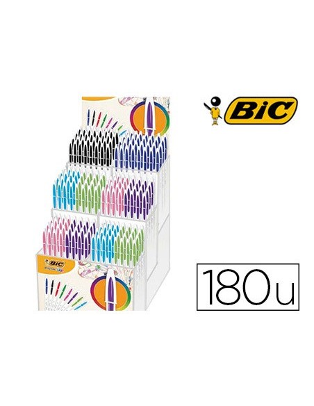 Boligrafo bic cristal up bicolor punta de 1,2...