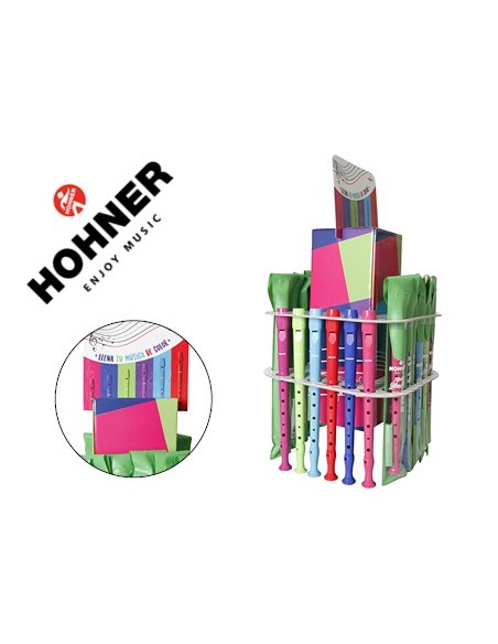 Flauta hohner gama colores expositor sobremesa...