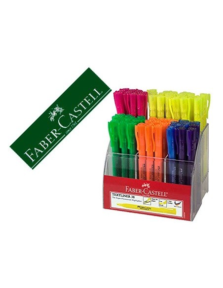 Rotulador faber fluorescente textliner 38...