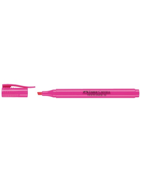 Rotulador faber fluorescente textliner 38 rosa