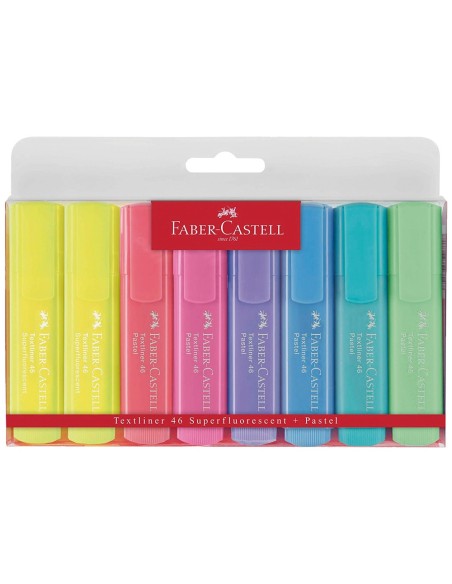 Rotulador faber fluorescente 1546 color pastel...