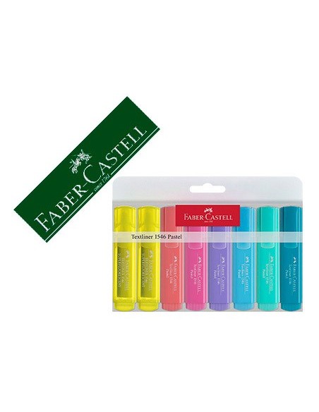 Rotulador faber fluorescente 1546 color pastel...