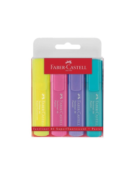 Rotulador faber fluorescente 1546 color pastel...