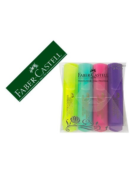 Rotulador faber fluorescente 1546 color pastel...