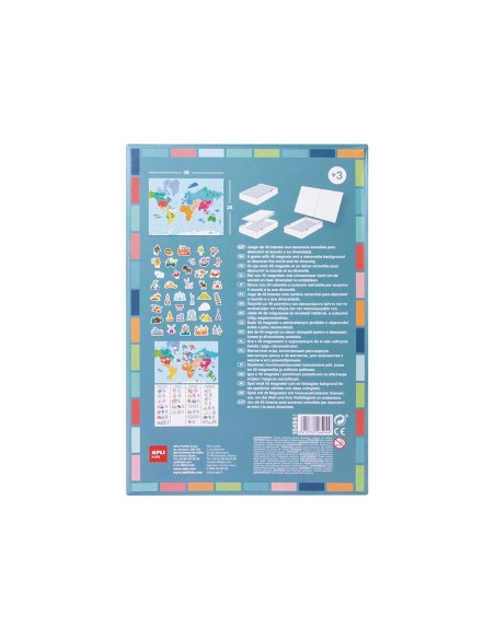 Juego apli didactico magnetico mapa mundi 40...