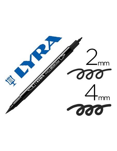 Rotulador lyra aqua brush acuarelable doble...