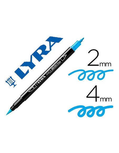 Rotulador lyra aqua brush acuarelable doble...