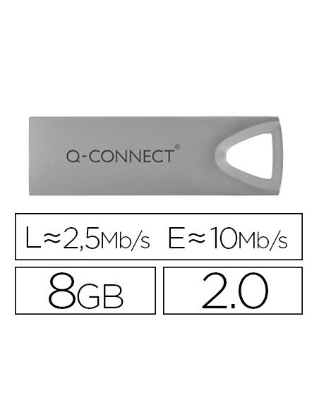 Memoria usb q-connect flash premium 8 gb 2.0