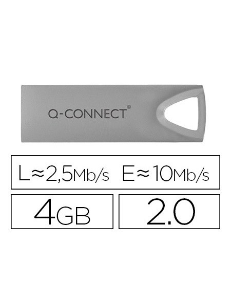 Memoria usb q-connect flash premium 4 gb 2.0