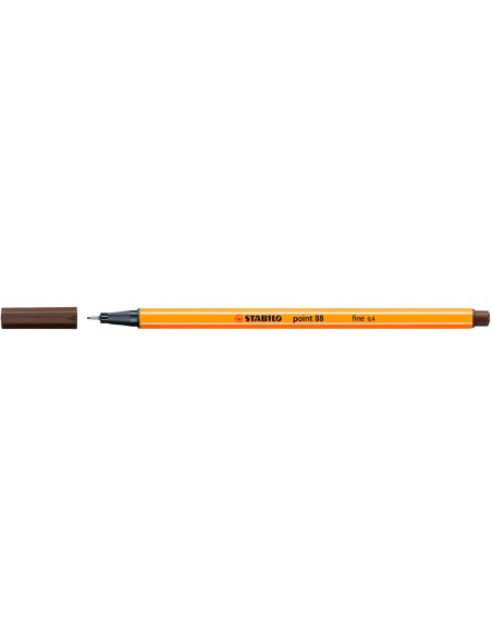 Rotulador stabilo punta de fib ra point 88 sombra punta fina 0,4mm